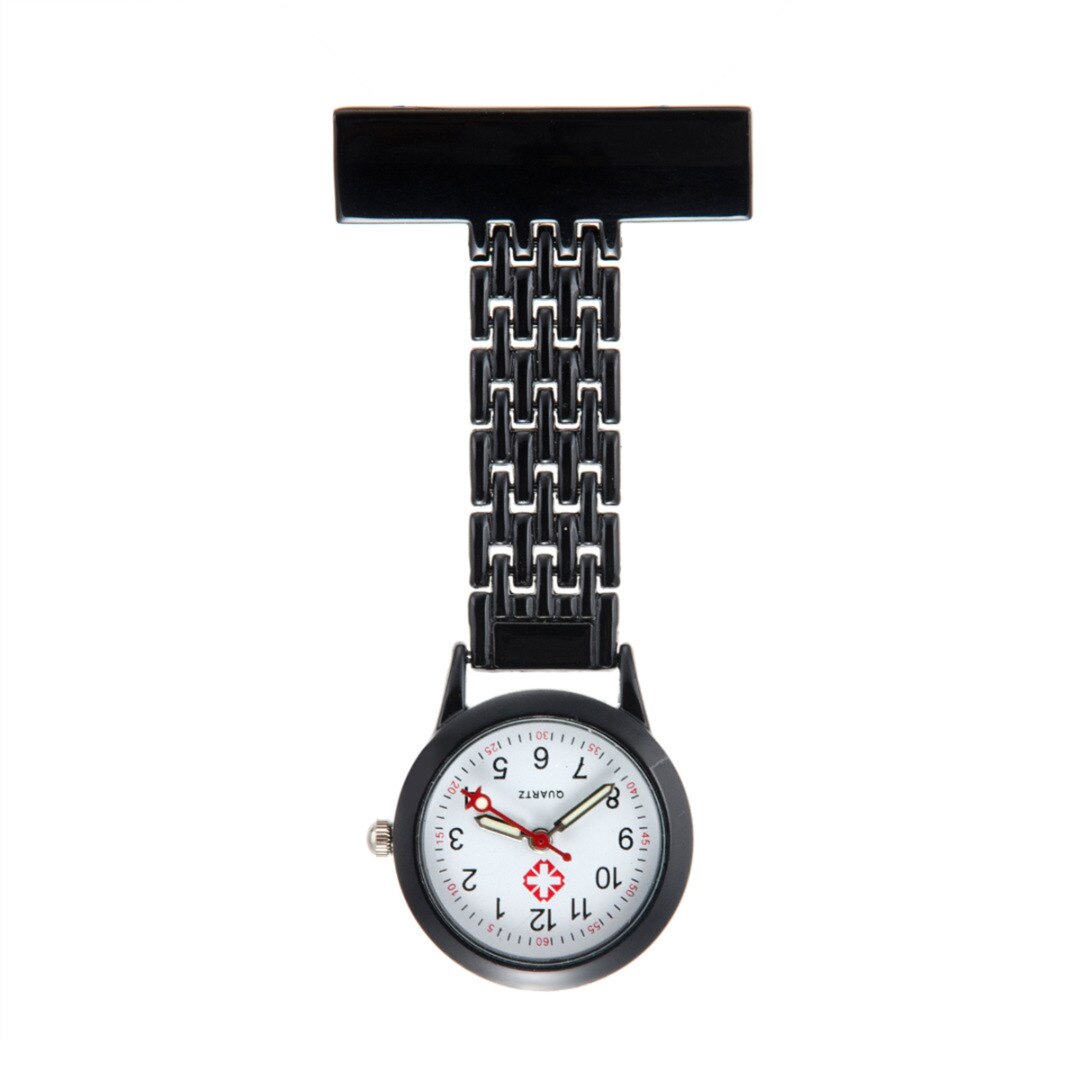 Shellhard legering rund skivestift på lomme broche fob analog quartz sygeplejerske ur guld ure mænd kvinde relogio de bolso