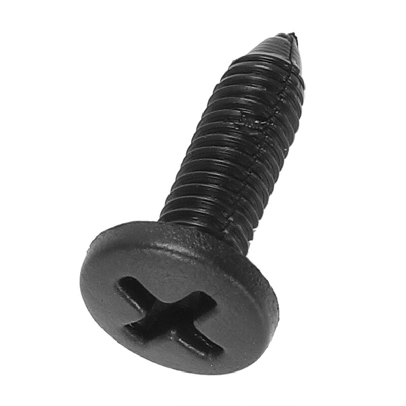 SODIAL(R) 100 Pcs Car Fender Push in Type Plastic Rivets Fastener Black 15 x 13 x 6mm