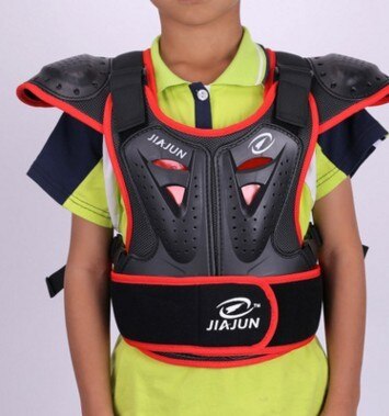 Kind Body Protector armor motorjacks Motocross back shield mouwloos vest Spine Borst Beschermende gears Jas