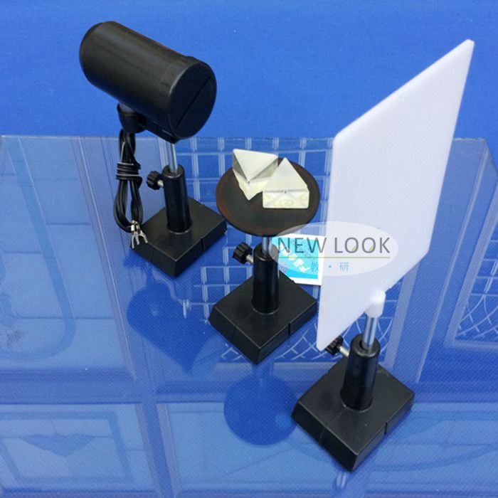 Witte lichtverspreiding met de synthese van de natuurkunde-experimenten van de middelbare school, optische lesapparatuur