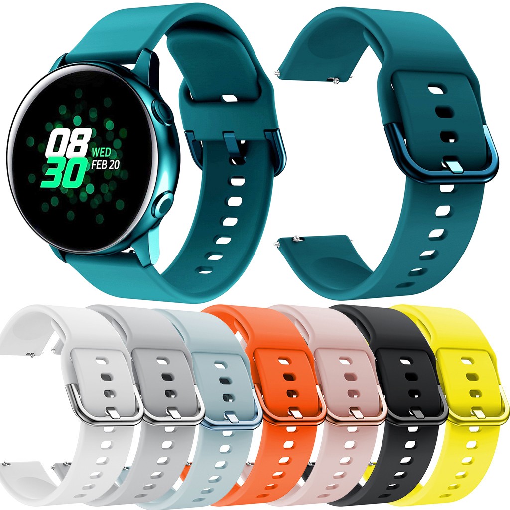 Sport Zachte Siliconen Vervanging Band Strap Voor Smartwatch Samsung Galaxy Horloge Actieve Polsbandje Accessoires