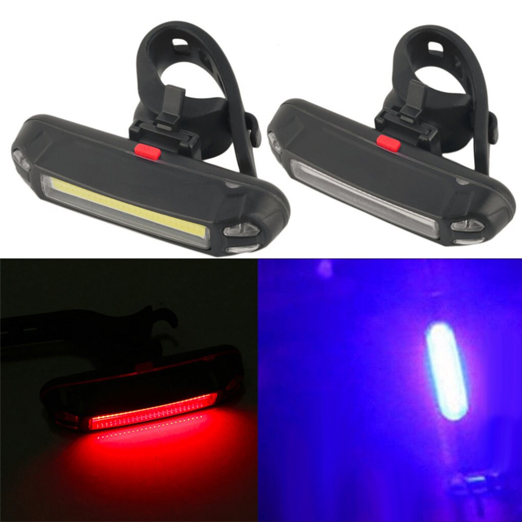 Led Bike Staart Lamp Multi Modus Fiets Waarschuwingslampje Waterdichte Usb Oplaadbare Automatische Uitschakeling Voor Achter Licht