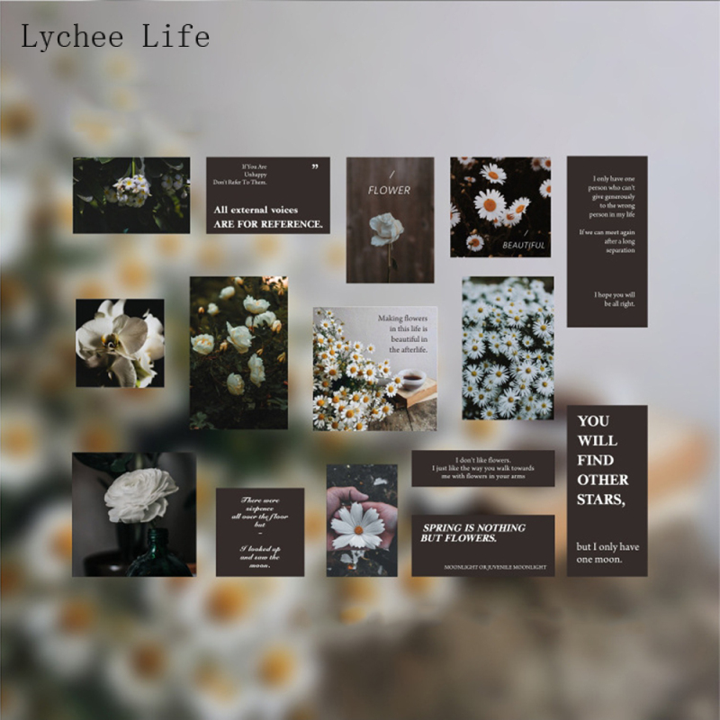 Lychee Leven Vintage Foto Stickers Set Scrapbooking Stickers Voor Journal Planner Diy Papier Ambachten Scrapbooking: 6