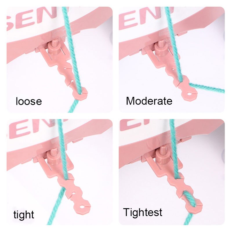 Knitting Machine Smart Weaving Loom Round Knitting Machines Knitting Board Rotating Double Knit Loom for Sock Hat C1