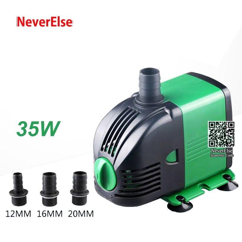 Aquarium Water Pump adjust change Water Output Volume,Fish Tank Aquarium Pump to circulate water for fish aquatic coral reef: 35W / US Plug adapter