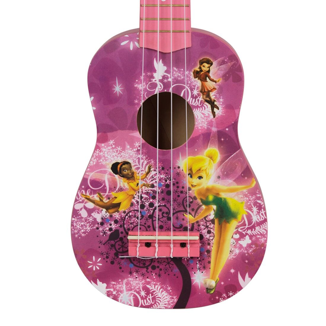 IRIN 21 inch 15 Frets Soprano Ukulele 4 Nylon Strings Guitar Pattern Universal Acoustic Instrument Pink