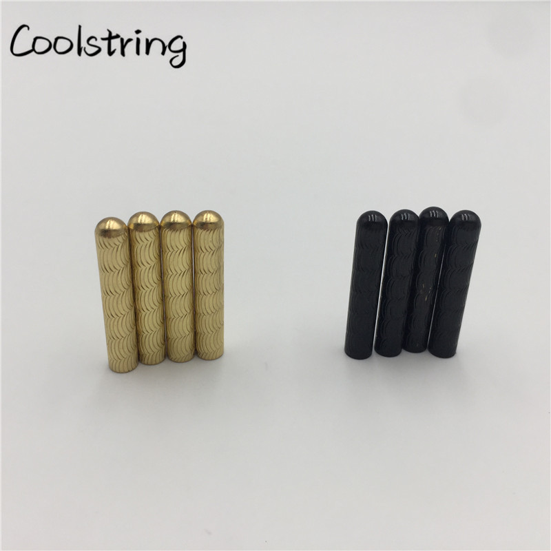 Coolstring-lacets métalliques 4 pièces/1 ensemble de lacets, bouts inspirés sans coutures dorés pour sweat-shirt de , 4x22mm