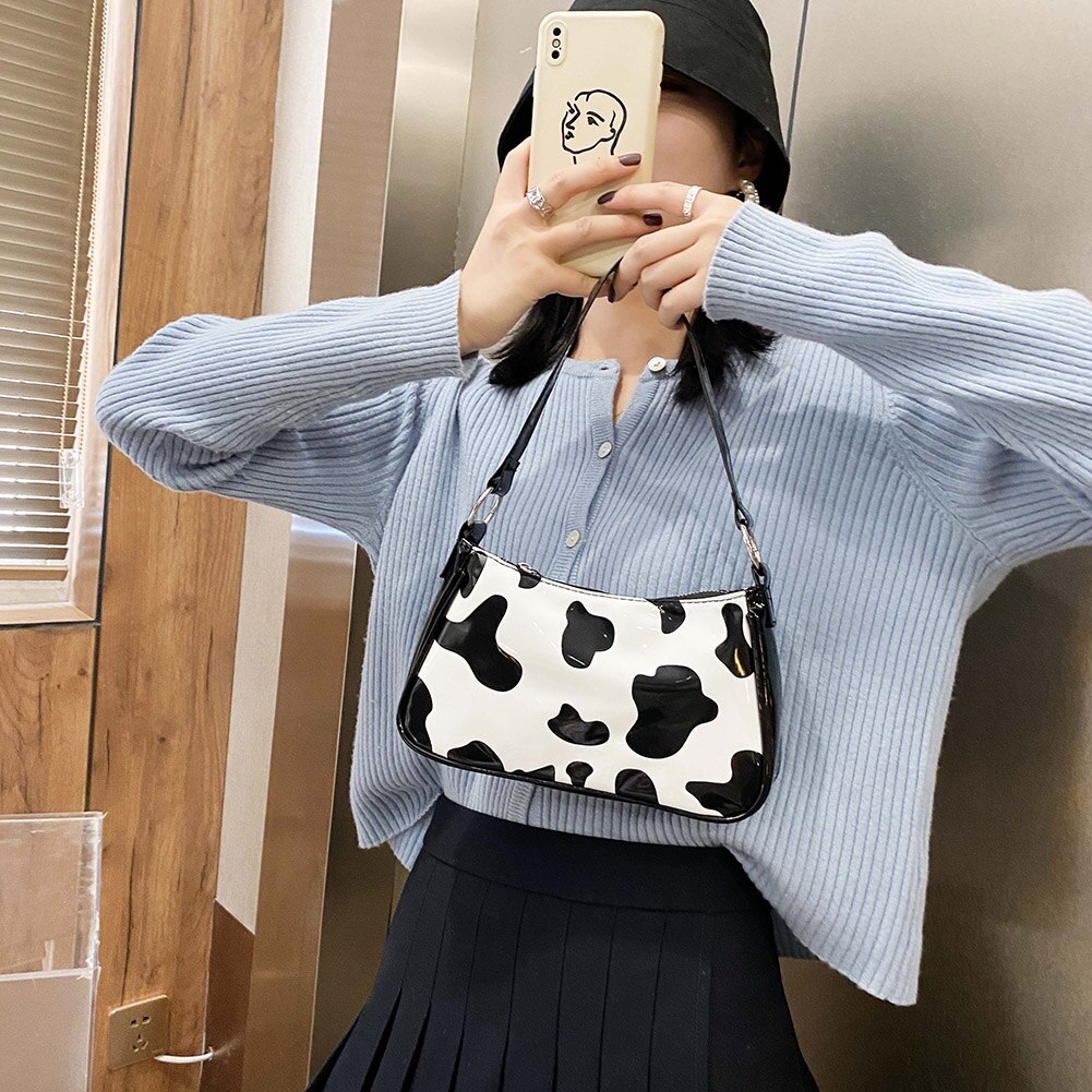 Bolsos con estampado de vaca para mujer, bandoleras de a la , bolso cruzado pequeño, bolso Cuco mensajero, para uso diario
