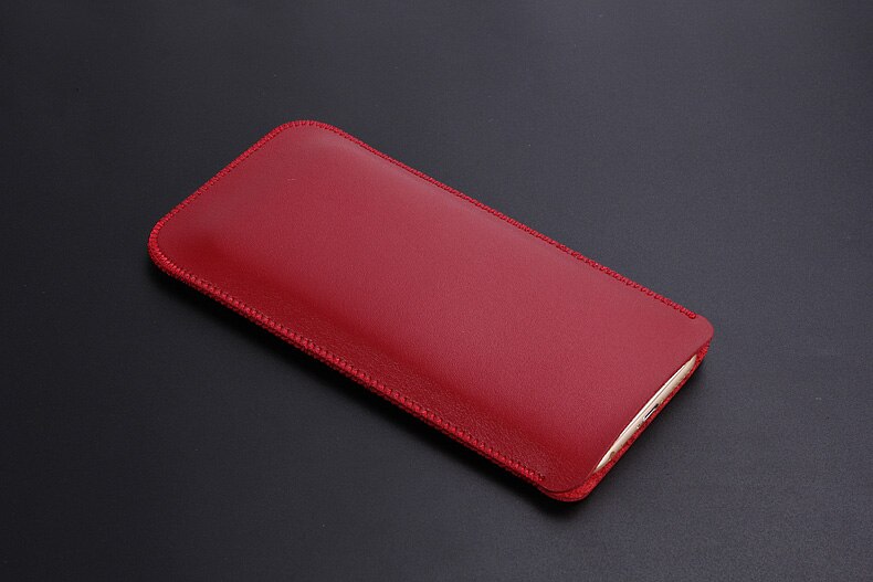 Pour LETV LeEco LE MAX 2X820X829 5.7 "luxe microfibre cuir manches téléphone sac housse étui pour LE MAX 2X820X829: smooth red