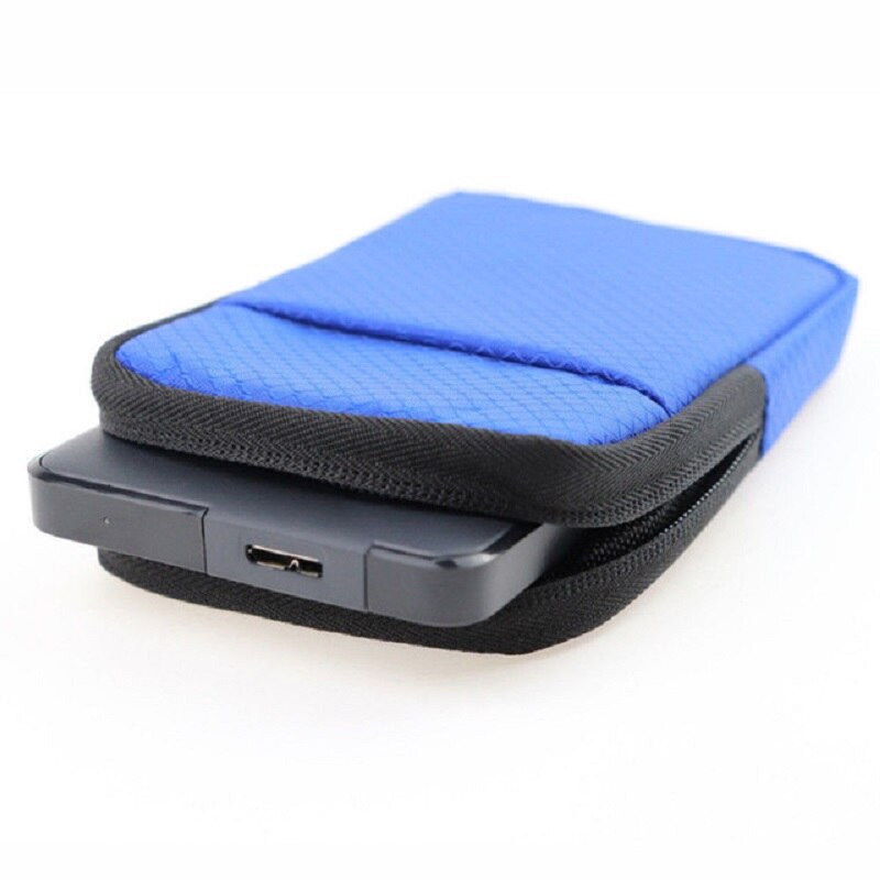 Universele 2.5 ''Super EVA Shockproof Water/Stof/Scratch Proof Externe Harde Schijf Draagtas Mobiele Telefoon Pouch bag Protector: Blue