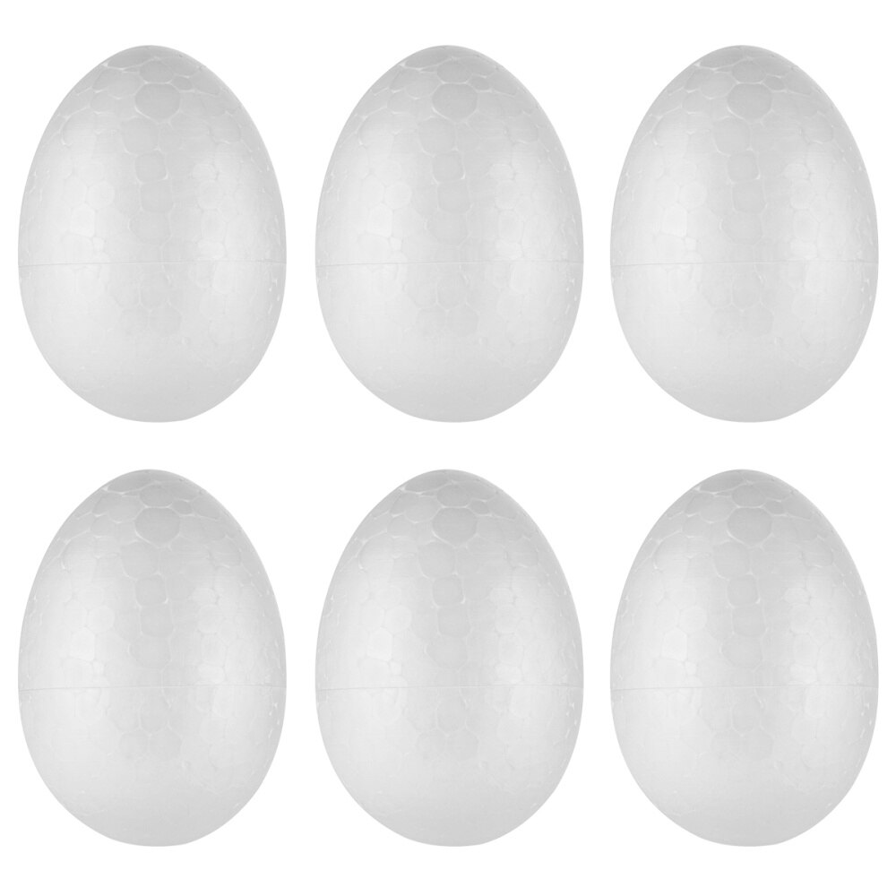 50PCS 6cm Natural White Eggs DIY Easter Egg Craft Balls Decoration