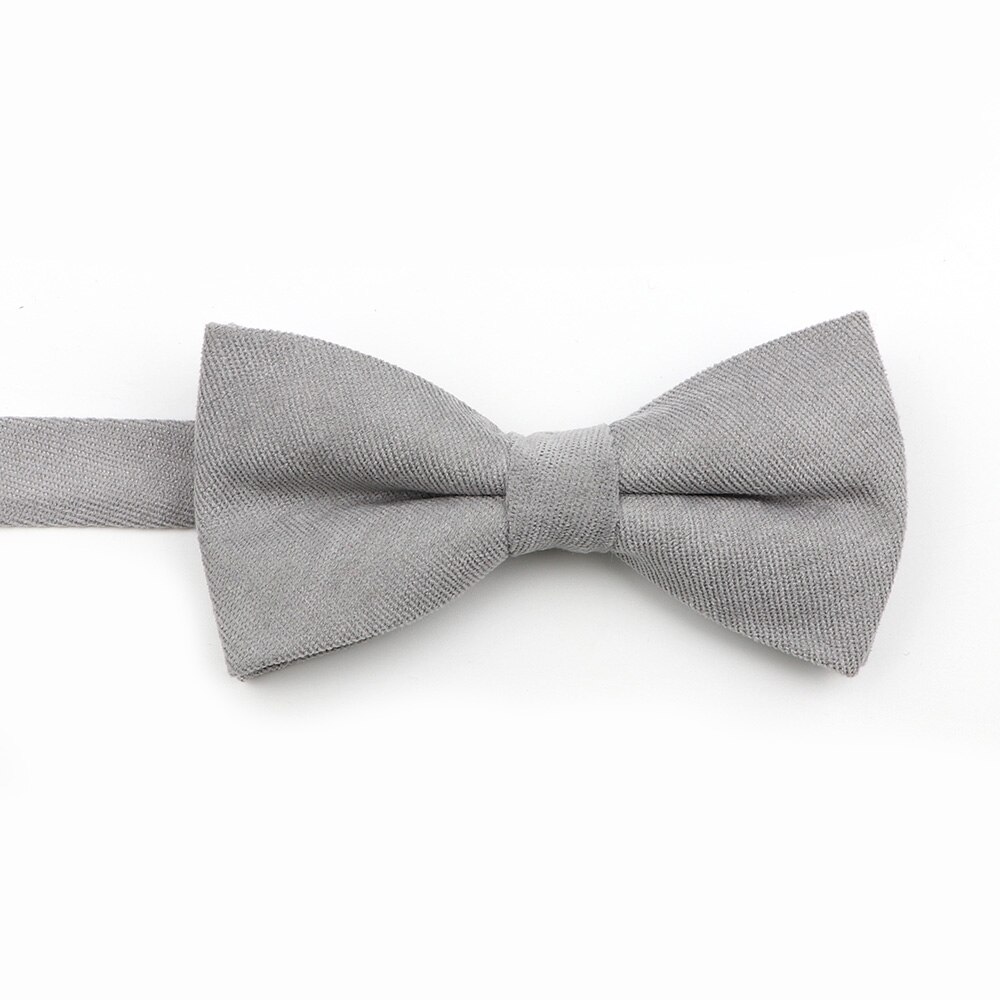 Nœud papillon en microdaim doux pour homme, couleur unie, Flexible, lisse, mat, motif décoratif, en coton: 10