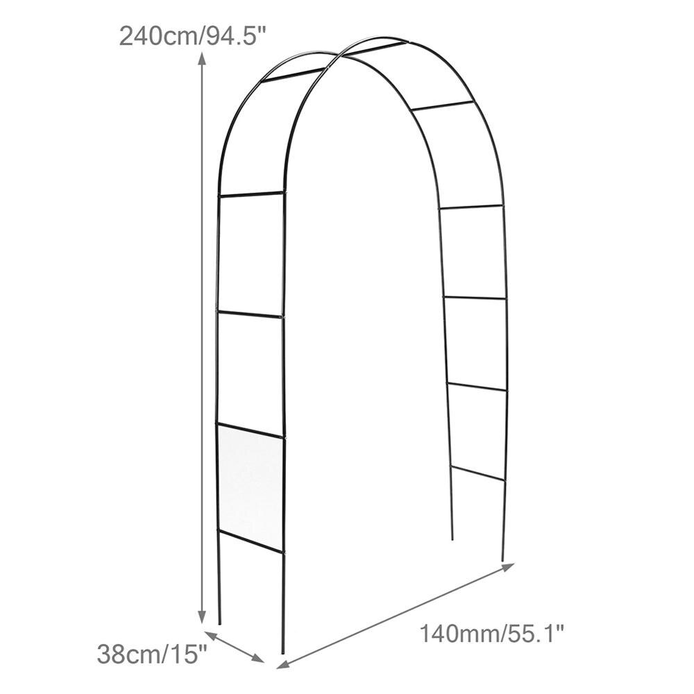 Rauta hääkaari koristeellinen puutarha tausta pergola seistä kukka runko avioliitto syntymäpäivä häät koristelu diy kaari