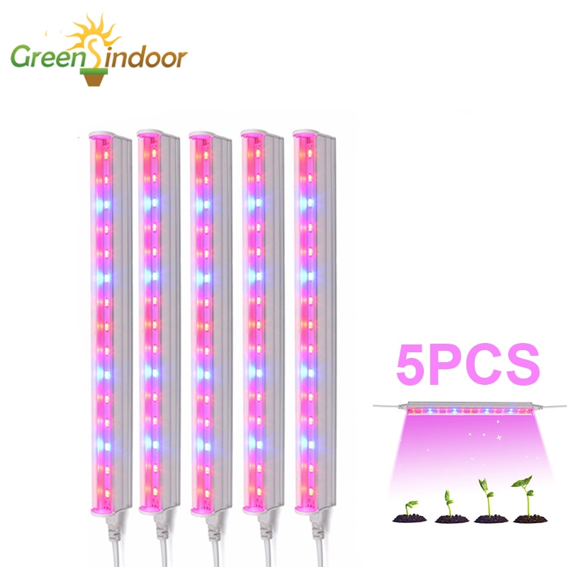 5Pcs Led Licht Groeien Volledige Spectrum Phyto Lamp Voor Zaailing Planten Indoor Groeiende Bloei Licht Voor Planten Bloemen Vetplanten