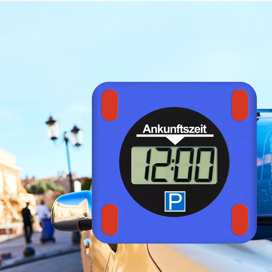 Elektronische Parkscheibe mit digitalem Display LCD Automatische Parkscheibe Elektrischer Parkscheibe