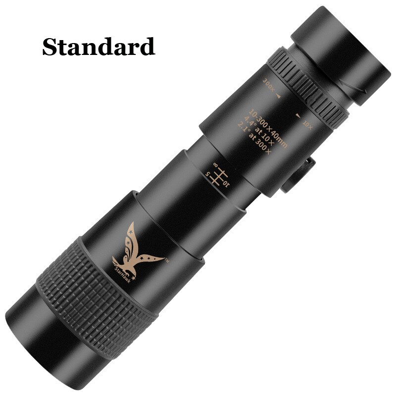 Hd 36x telefonlins kamera telezoom monokulärt teleskoplins + selfietripod med fjärrlucka för alla smartphones: 10-300 x 40mm / Standardpaket