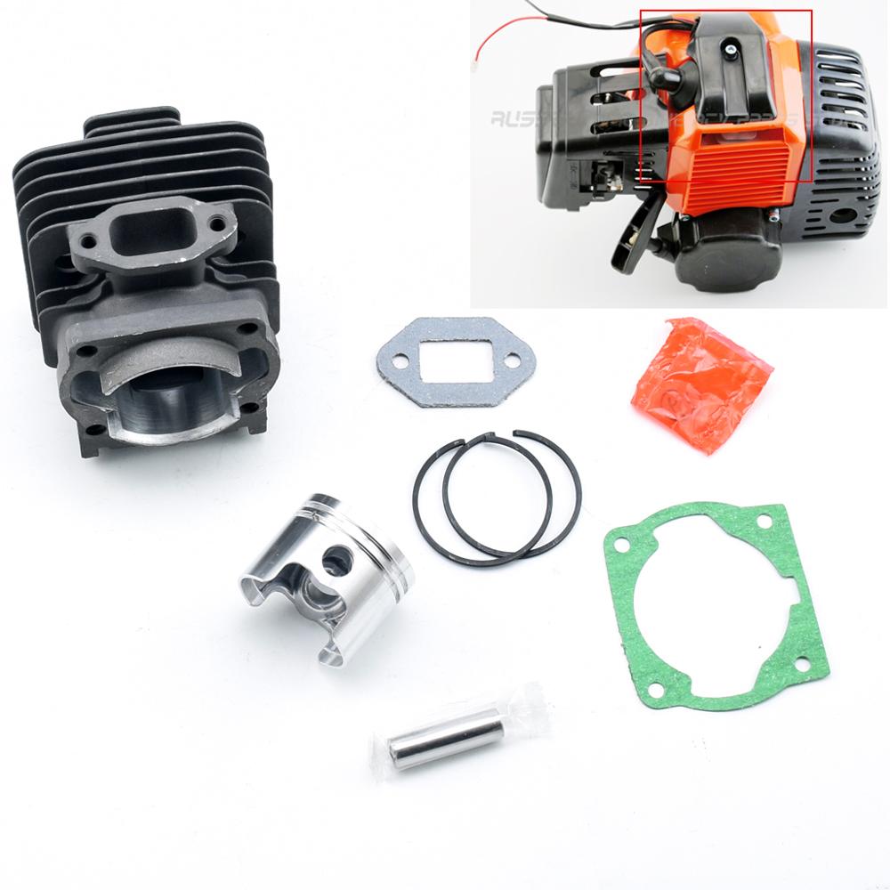 44-5 49cc 2 Stroke Gas Engine Head Cylinder 44mm With Piston Kits For Scooter ATV Motorized Bicycle Motor Mini Quad Bike