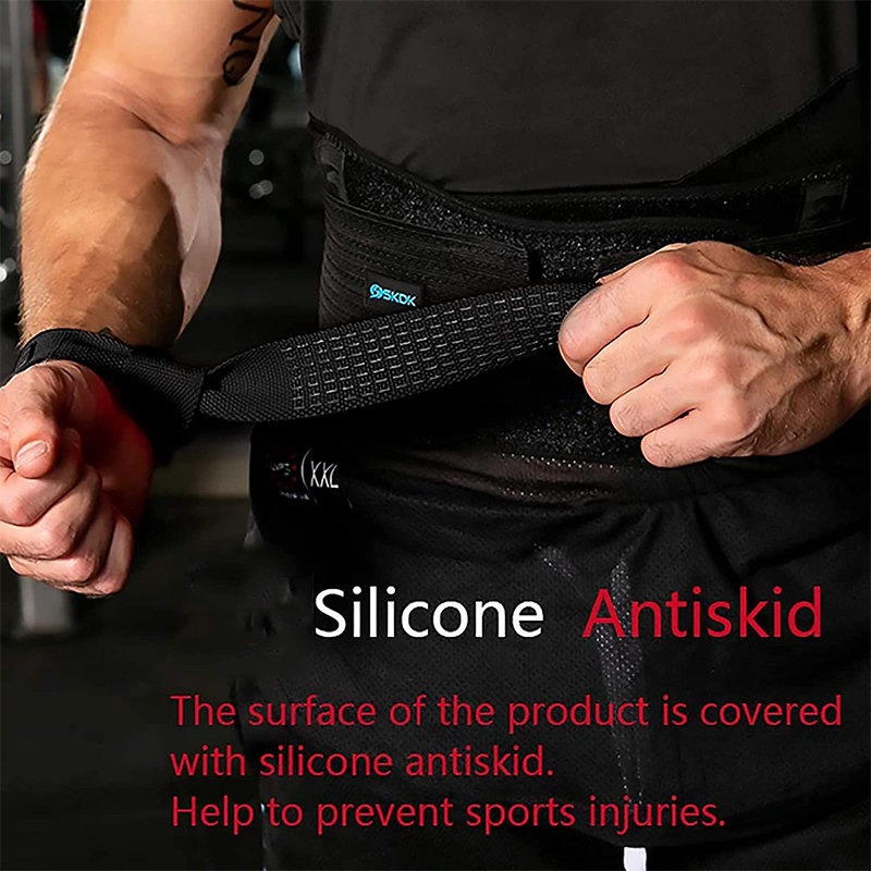 Sangles d'haltérophilie antidérapantes en Silicone, 2 pièces/4 pièces/3 paires, sangles de poignet de musculation, Deadlifts Crossfit, poignées de poignet