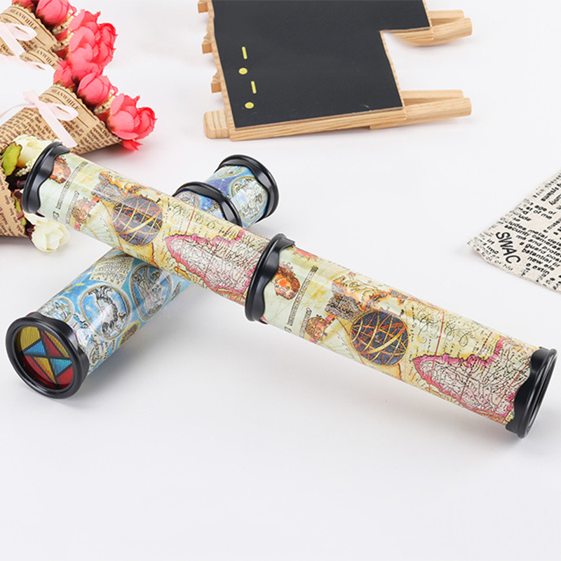 Scalable Rotation Kaleidoscope Magic Changeful Adjustable Fancy Colored World Toys For Children Autism Kid Puzzle Toy 21/27/30cm