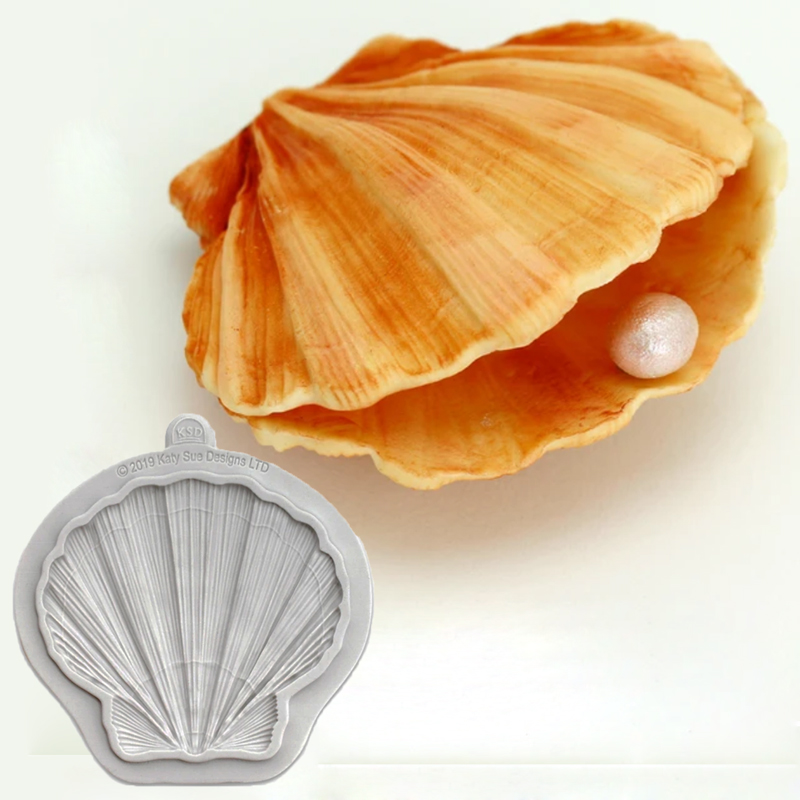 Clam Shell Siliconen Mal Voor Fondant Taart Decor Cupcakes, Sugarcraft, Koekjes, Snoepjes, kaarten En Klei Bakvormen Gereedschap