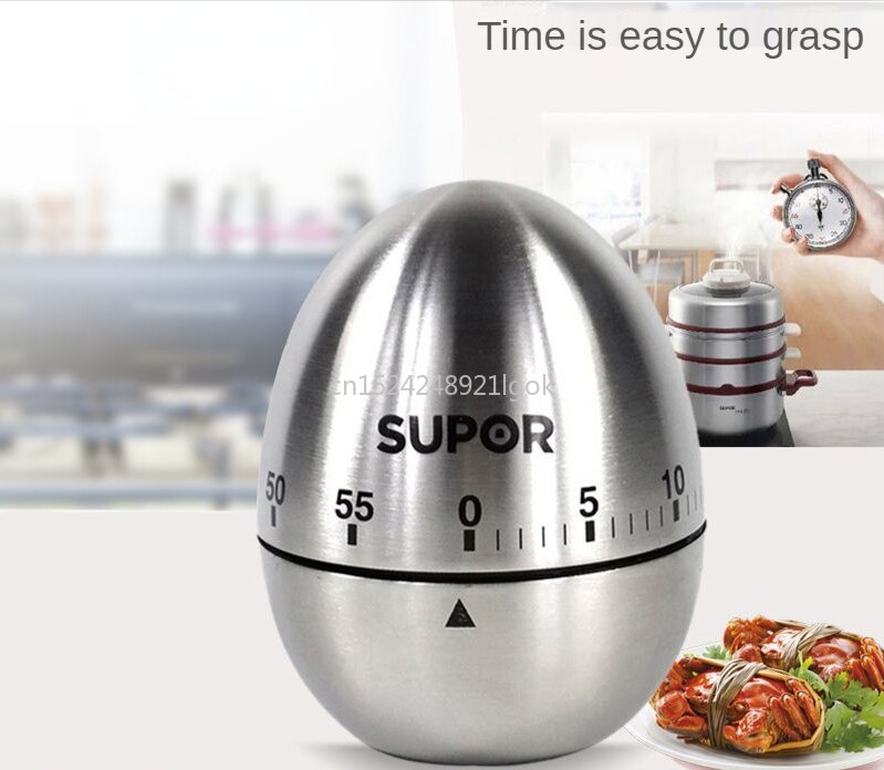 Timer Mechanical Stainless Steel Kitchen Reminder Student Do Problem Time Management Office Countdown Timer