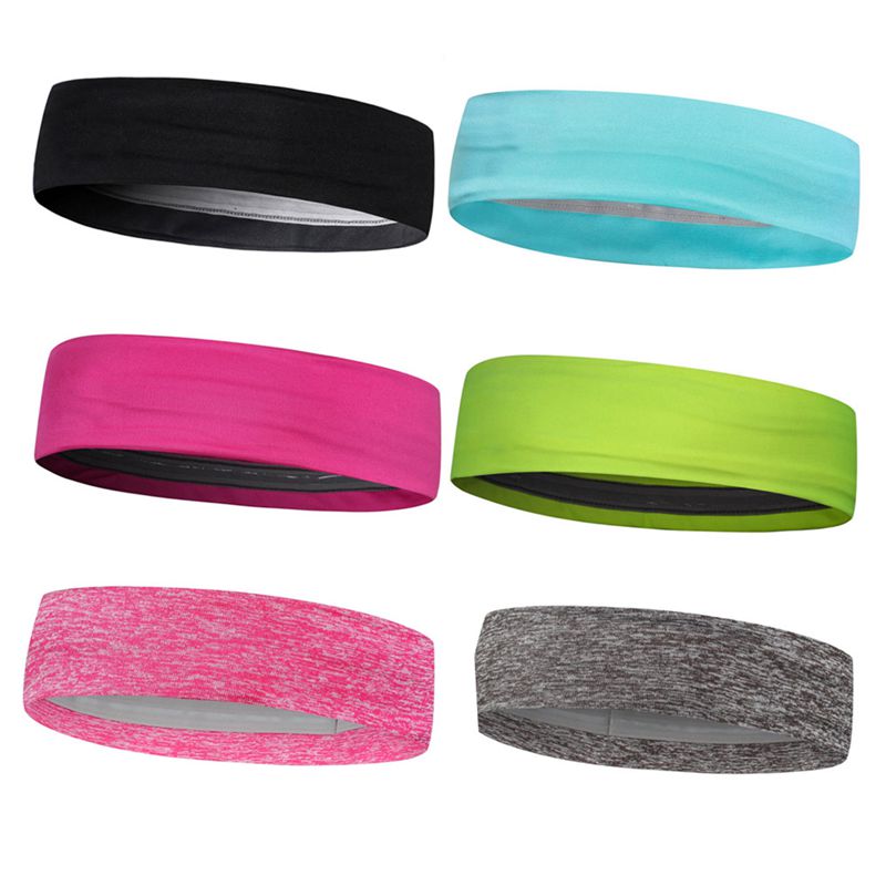 6 farver absorberende sportssvede pandebånd svedbånd til mænd og kvinder yoga hårbånd hoved svedbånd sportssikkerhed