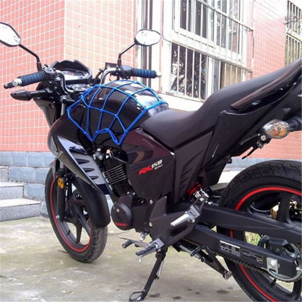 30*30 cm motorcykel bungee lastnet 6 kroge holder nede atv hjelm bagage pakke cykel cykelholder taske