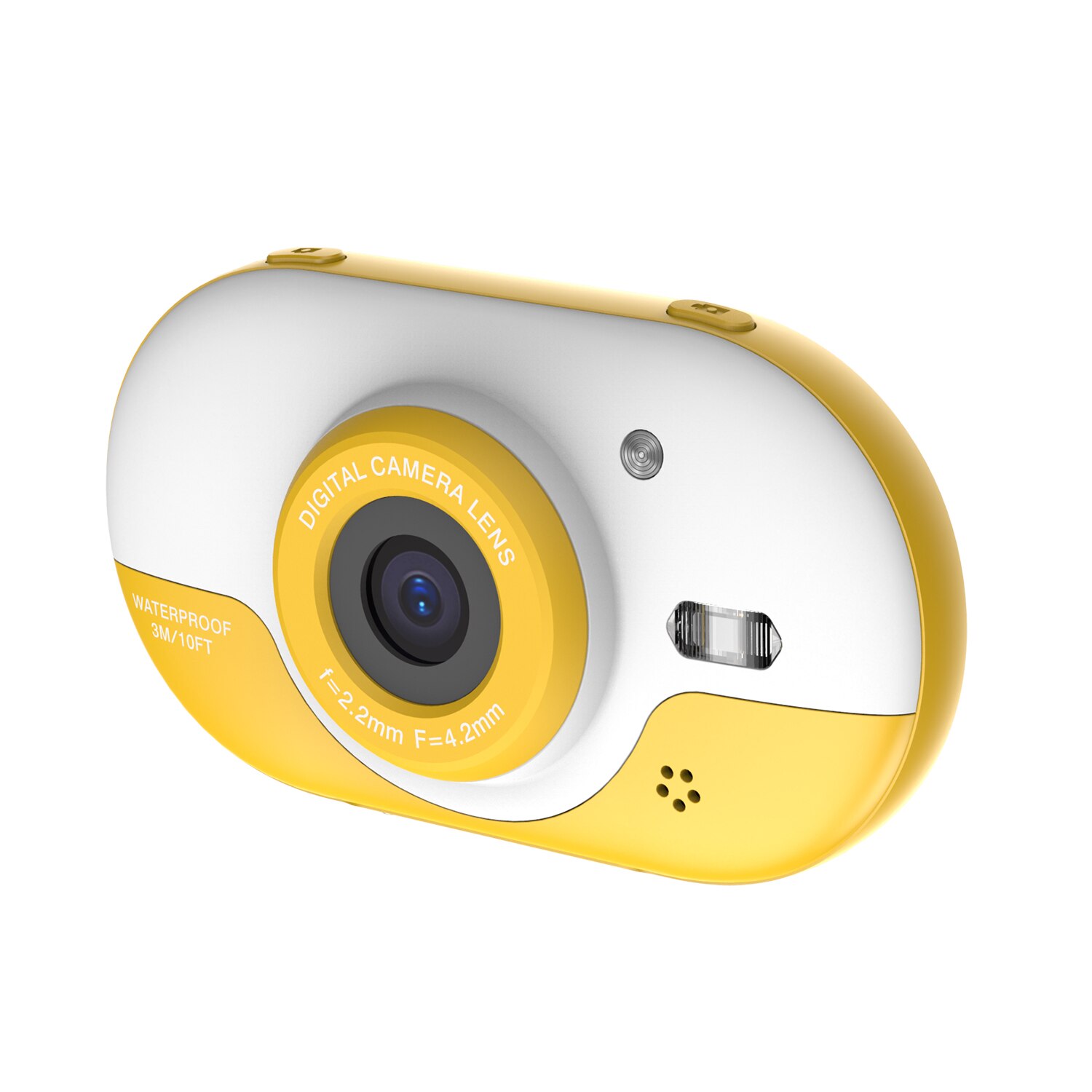 Cámara Digital de 8MP para niños impermeable con cámaras duales delanteras y traseras pantalla IPS HD de 2,4 pulgadas autodisparador de fotos con un clic