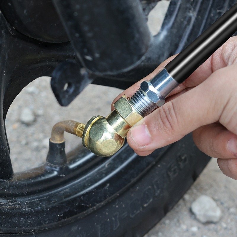 Ball Shape Inflatable Nozzle Connector 1/4 Inch NPT Metal Inflator Fitting American Style Valve Fitting Car Tyre Repair Tools