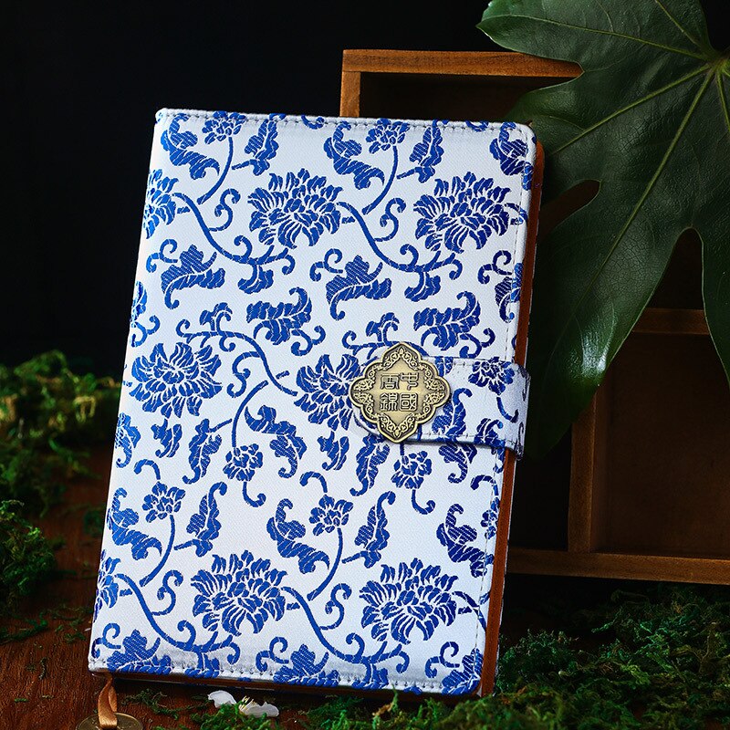 Cahier de notes classique de Style chinois, bloc-notes sculpté, bloc-notes brocart du Dragon chinois , à la , d'affaires, feuilles de 50: 14