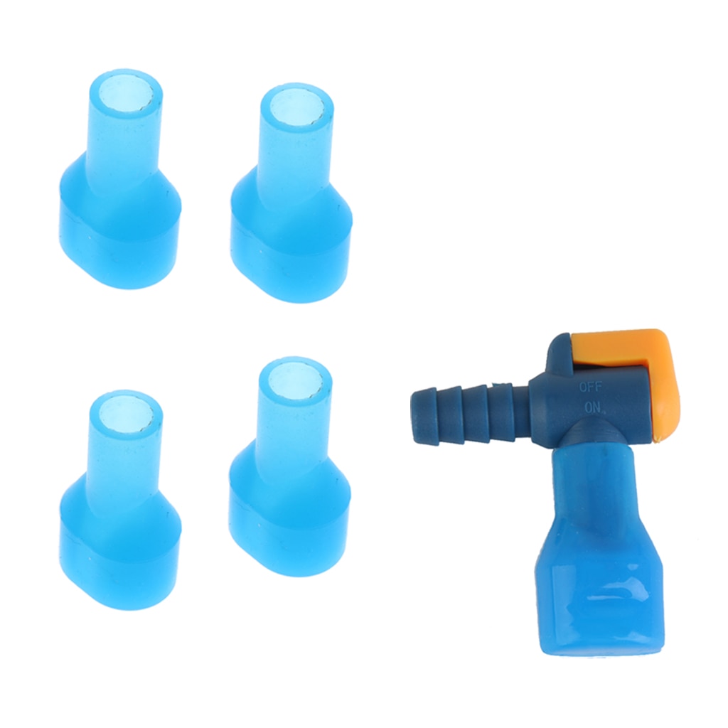 Boquilla de succión de vejiga de agua para hidratación con 4 Uds. Boquilla de silicona para mochila Universal, bolsa de almacenamiento de depósito de agua