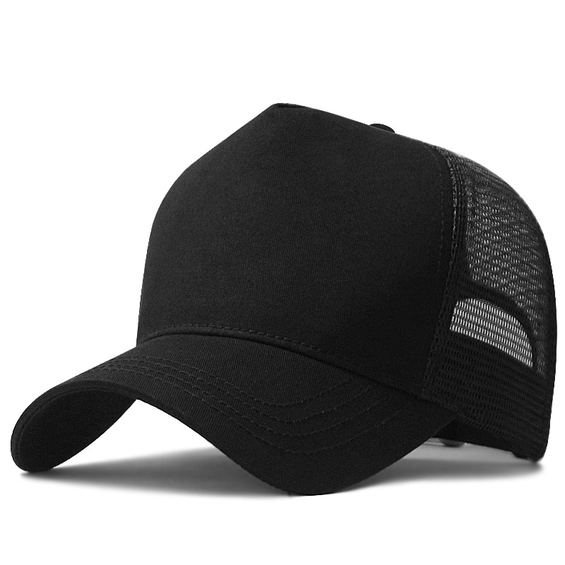 Stort hode mann stor størrelse mesh baseballhatter mannlig utendørs pluss størrelse sport caps far oversize lastebil cap 56-61cm 62-68cm