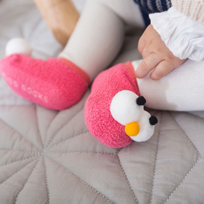 Cotton Baby Socks Baby Cartoon Floor Infant Socks Big Eye Kids Toddlers Spring Autumn Anti Slip Floor Sock 0-3Y