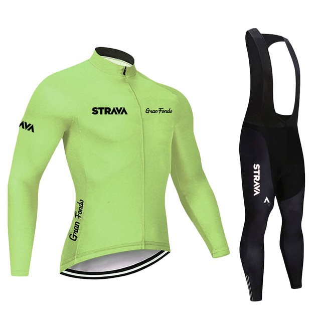 Camisa de ciclismo dos homens terno respirável mtb bicicleta ciclismo roupas inverno velo térmico manga longa camisa da bicicleta calças acolchoadas: green / XXL