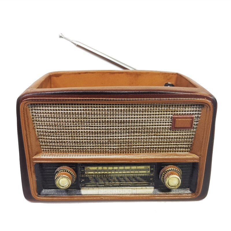 Vintage Radio Vormige Ornamenten Creatieve Home Persoonlijkheid Bloempot Multifunctionele Ingemaakte Hars Ambachten Opbergdoos Decoratie