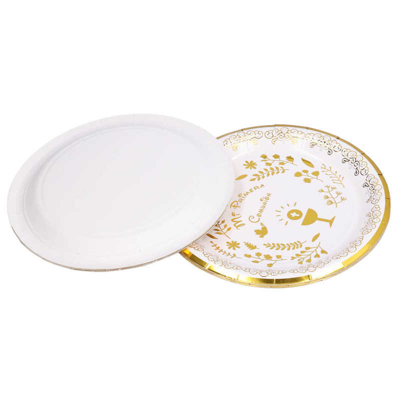 Disposable Food Plates Toxic Free Paper Plate for Picnic for Party