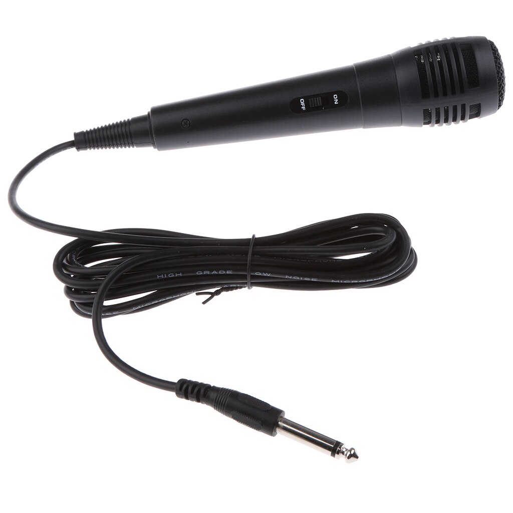 Wired 6.35mm Vocal Dynamic Microphone Instrument Mic for Karaoke Voice Recording