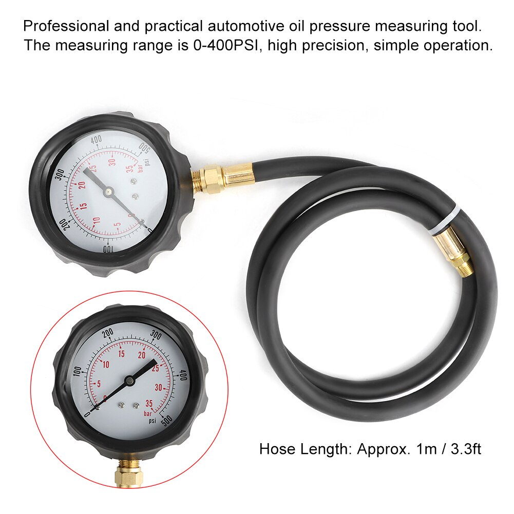 13Pcs Universal Car Oil Pressure Guage System Engine Compression Tester Tool fuel pressure gauge engine oil pressure gauge