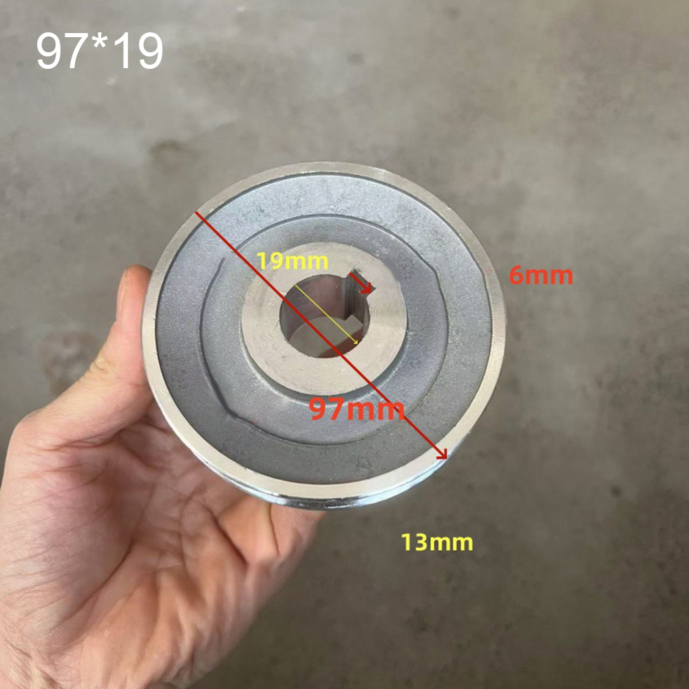 1pc Riemenscheibe Aluminium L-halterung A-Typ Dreieck Riemenscheibe Luft Kompressor Power Werkzeuge Einzigen Nut motor Riemenscheibe Teile