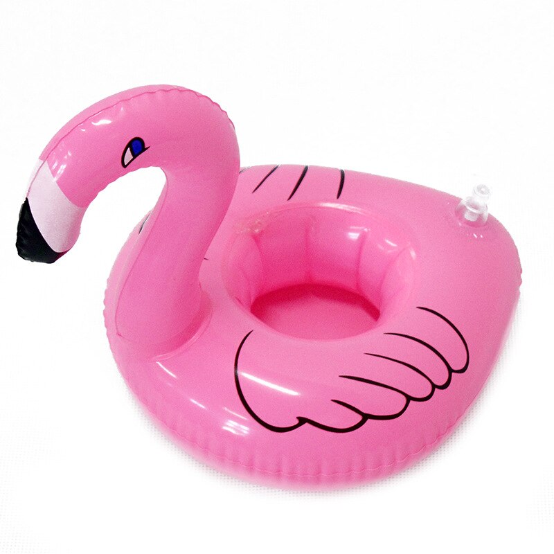 6 Teile/satz Schwimmen Schwimmbad Party Trinken Tasse Halfter PVC Flamingo Trinken Schwimmt Bahn Schwimmbad Wasser Spaß schweben Tasse Sitz Schwimmen spielzeug