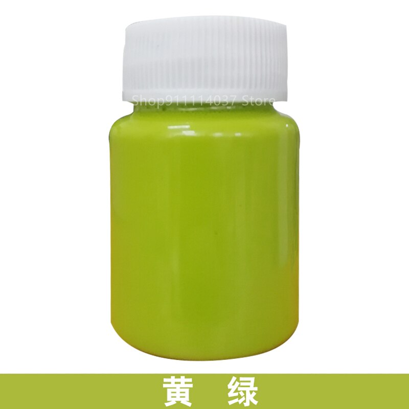 50ML Water Transfer Painting DIY Painting On Water Drawing Floating Paint Doodle Pigment Marbling Painting Water Drawing Tools: Yellow-green