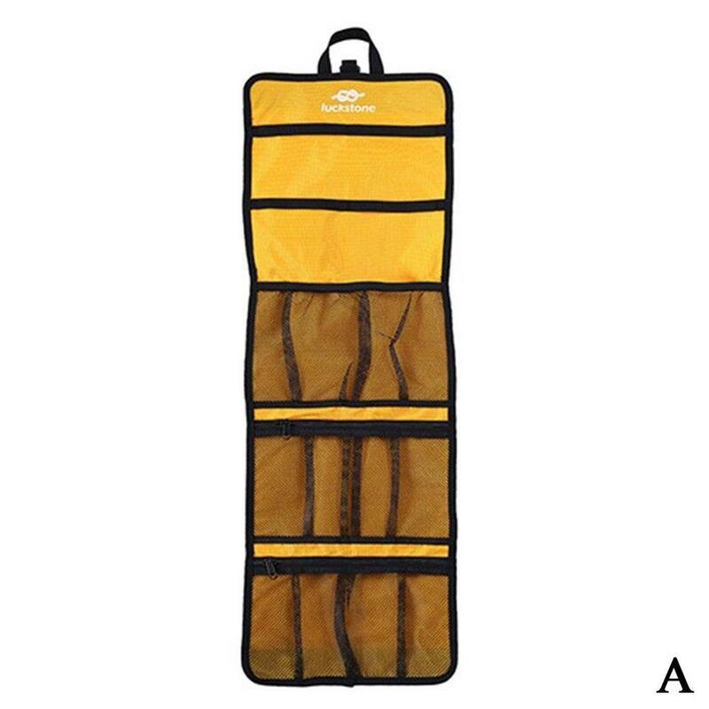Rock Climbing Storage Bag Gear Equipment Organized Storage Bag Carabiner Organized Bag Partitions Hooks Holder Folding Rope Bag: A