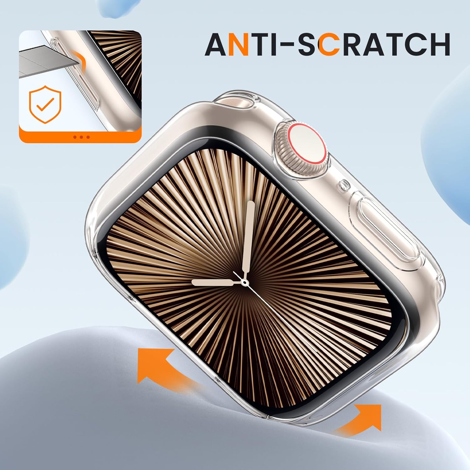 Custodia per orologio mezza copertura per Mela guarda ultra 10 9 8 7 44/40/41mm Custodie morbide in silicone per IWatch serie 49 45/42/46MM Accessori