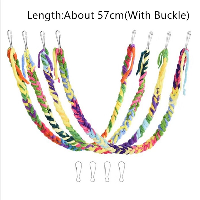 1 PC Bird Toy Suspension Bridge Rope Climbing Fun Parrot Bird Bite Toy Swing Cage Chew Toy Acrylic