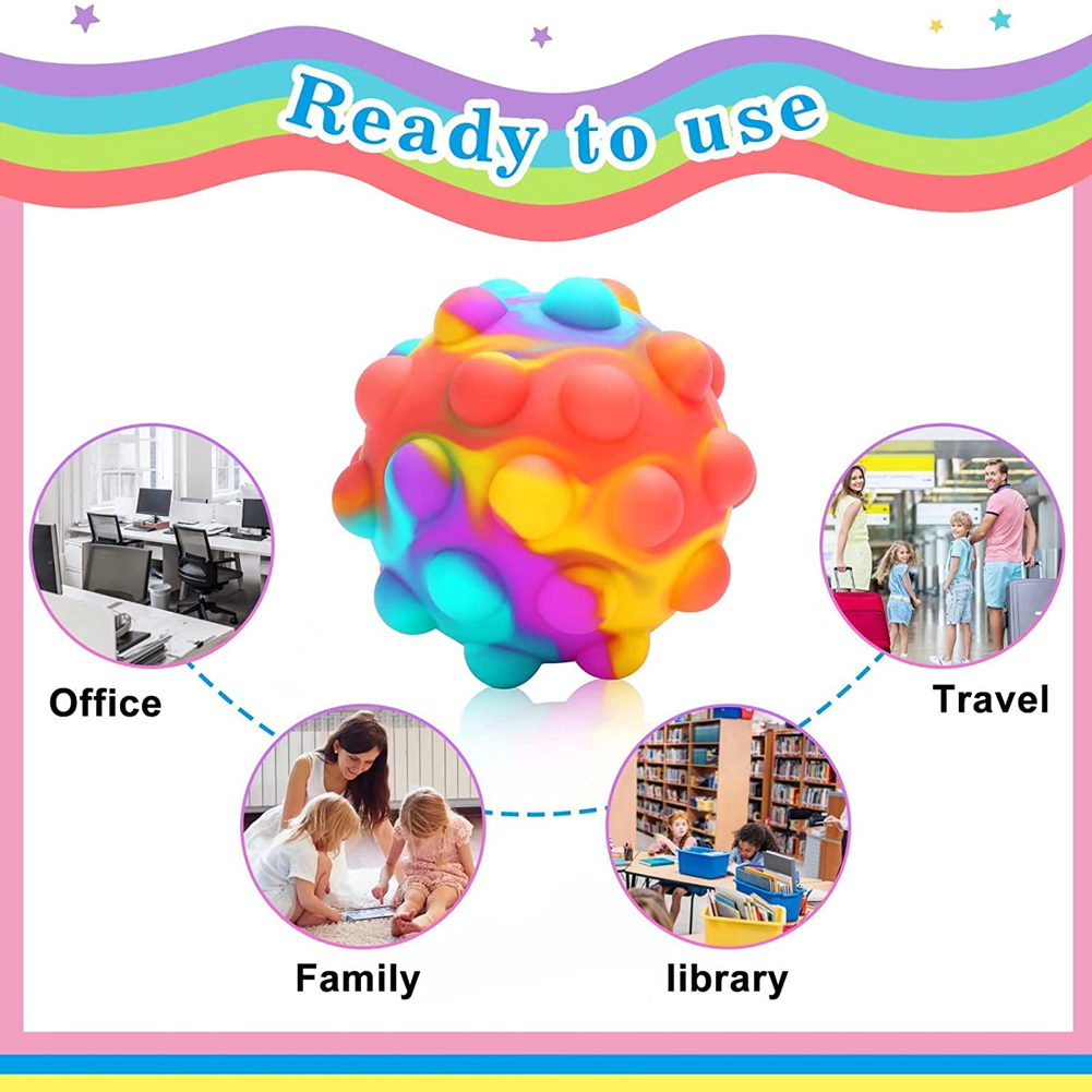 7 eksklusive stiler 3d fingerleker ball spill anti stress kawaii popit figet barn leker 3d fidget leker ball barn