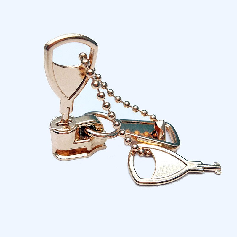 1pcs 5# Nylon Coil Zipper Key Lock Slider Locking Zip Pull Head DIY Handmade Accessories For Clothing Luggage