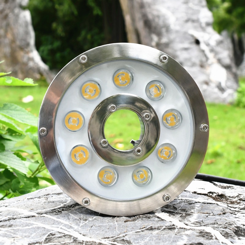 3w 6w 9w 12w 15w 18W Unterwasser Teich licht IP68 Weiß/warm Weiß RGB LED brunnen licht 12 V/24 V Schwimmen Schwimmbad licht LED
