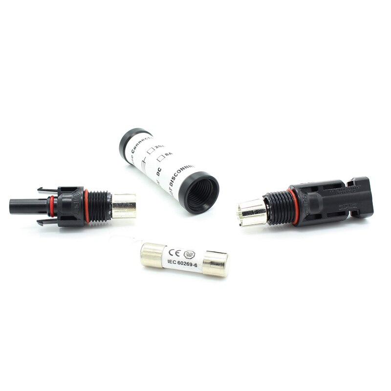 pv Fuse Connector Inline Fuse Connector 20A mp 1000 V DC Male to Female PV Solar Fuse Holder Fuse connector