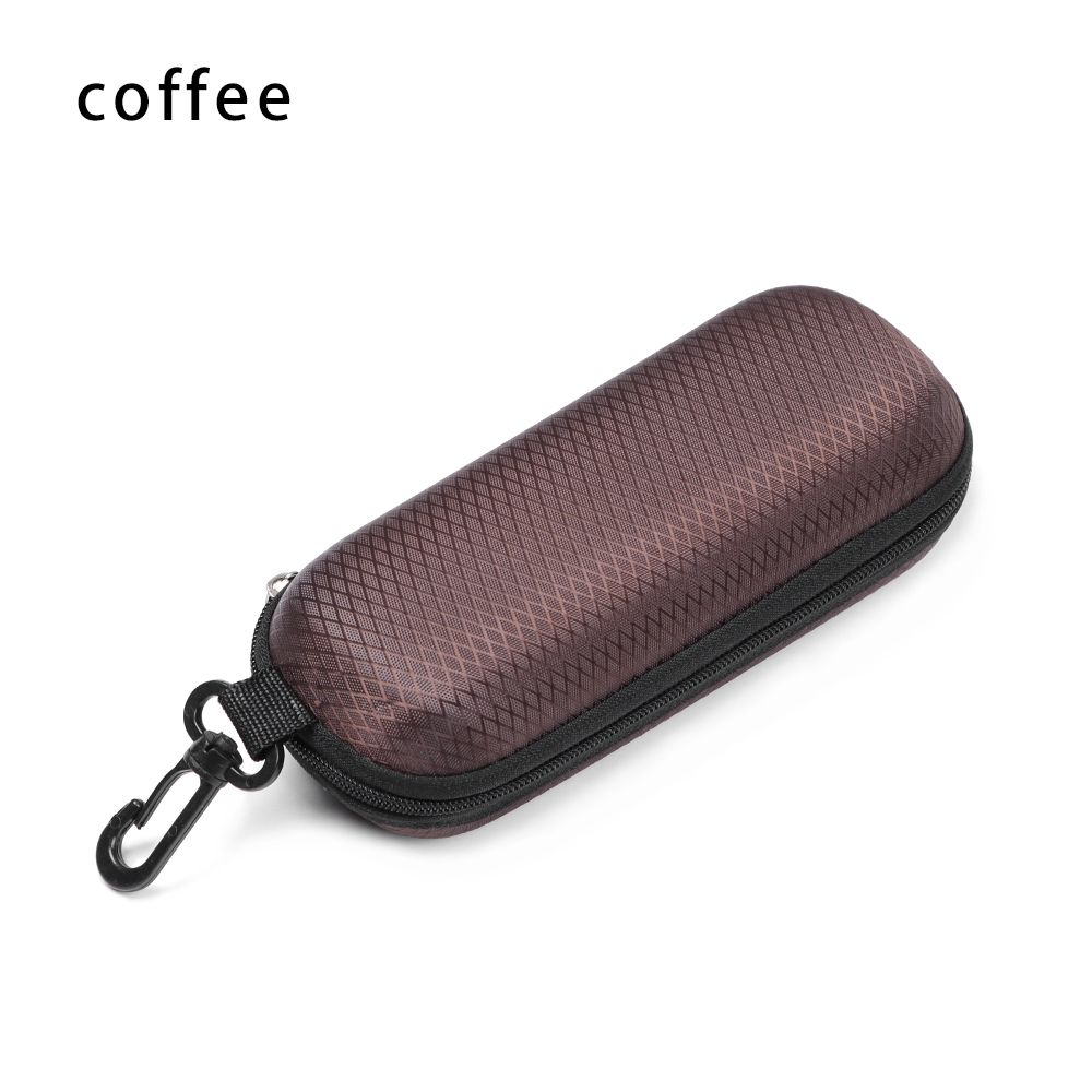Retro Oval Glasses Box Sunglasses Linen Folding Eyewear Case Optical Handmade Storage case for glasses: coffee 2