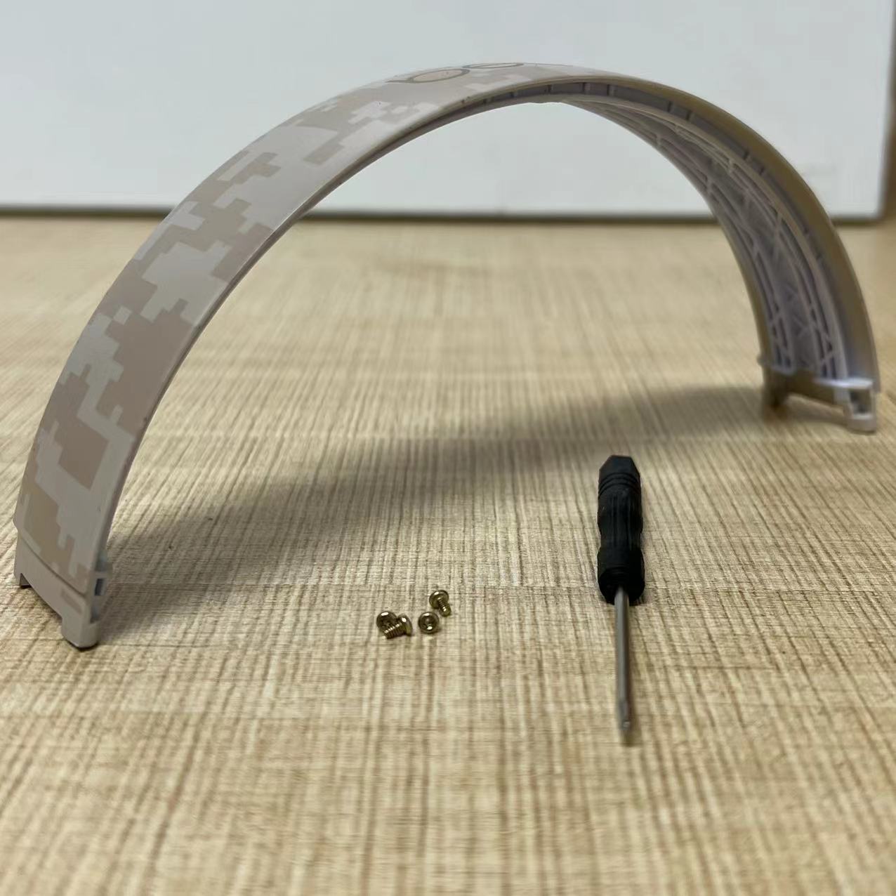 Diadema de plástico superior Original para Beats Studio 3 studio3, repuestos para reparación de auriculares, piezas de repuesto combinadas con tornillos: Marfil
